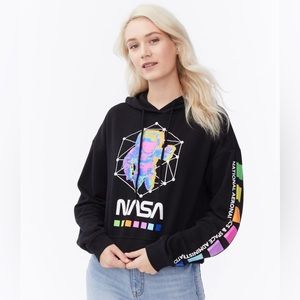 Hyperspace Rainbow NASA Pullover Hoodie‎ Size Small